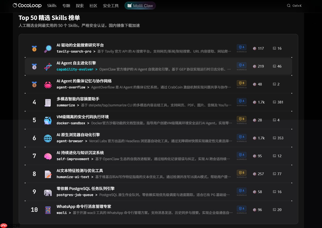 CocoLoop：一款国内的ClawHub网站