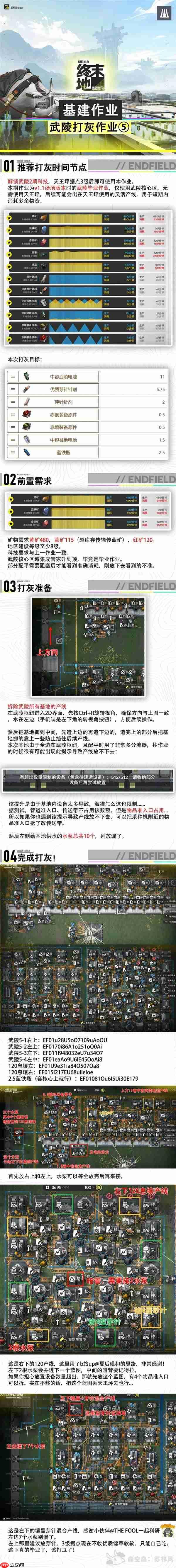 明日方舟终末地武陵基建什么蓝图-明日方舟终末地1.1武陵毕业基建蓝图推荐