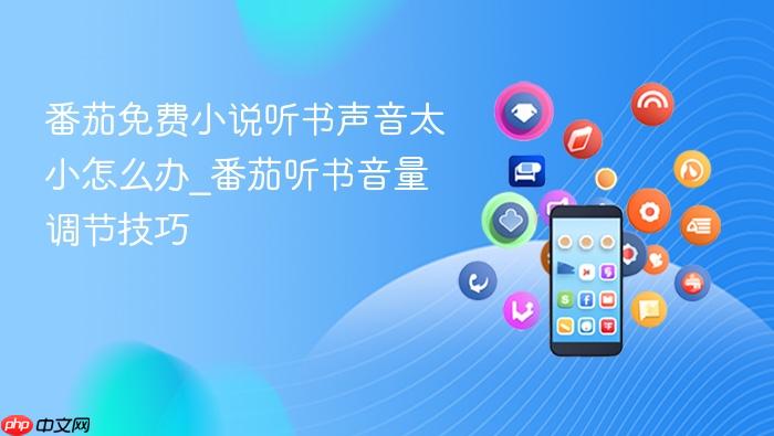 番茄免费小说听书声音太小怎么办_番茄听书音量调节技巧