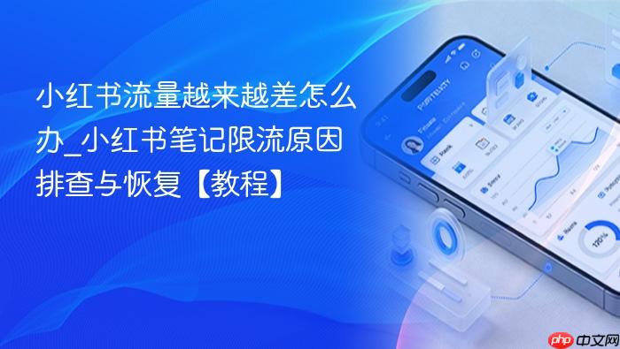 小红书流量越来越差怎么办_小红书笔记限流原因排查与恢复【教程】