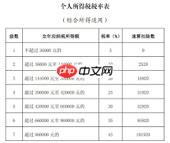 2025年交税标准是什么