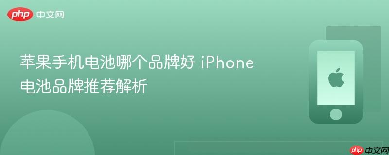 苹果手机电池哪个品牌好 iphone电池品牌推荐解析