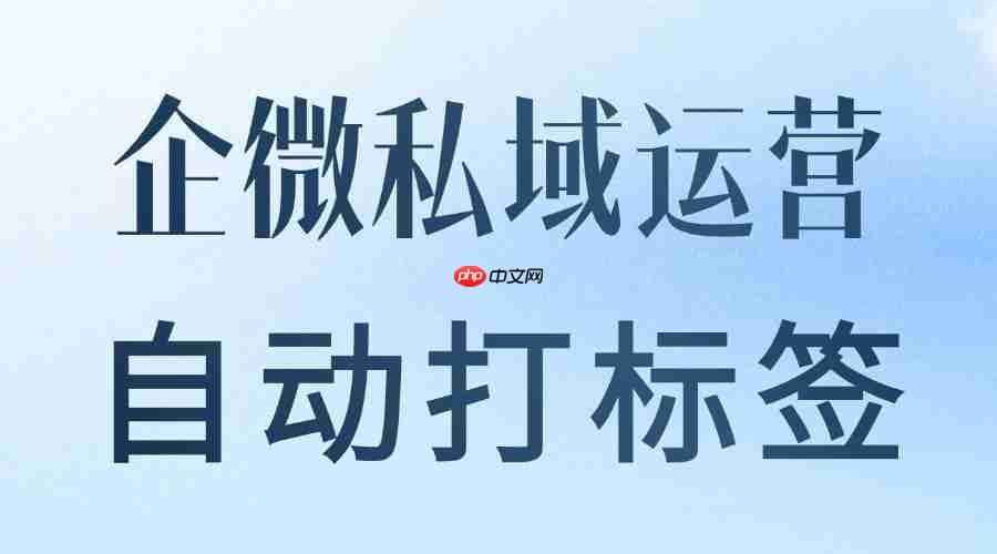 2025 企微 SCRM 年度测评榜：微伴自动打标签实测，让精准运营不再靠