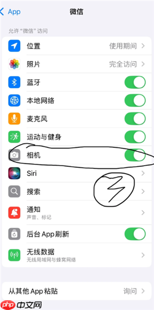 苹果微信视频摄像头开了不显示怎么办 苹果微信视频摄像头开了不显示解决方法