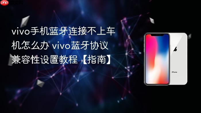 vivo手机蓝牙连接不上车机怎么办 vivo蓝牙协议兼容性设置教程【指南】