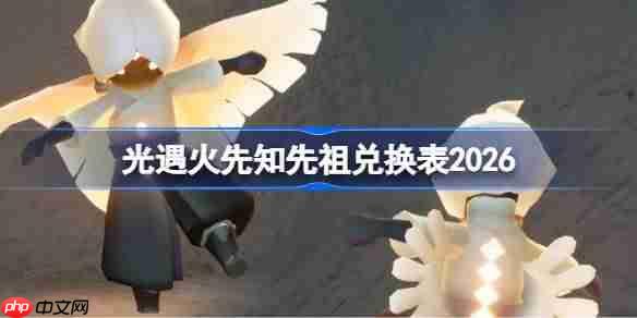 光遇武士裤先祖兑换表2026-光遇火先知先祖兑换表