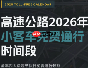 2026年高速免费时间表最新 2026年高速免费时间表一览