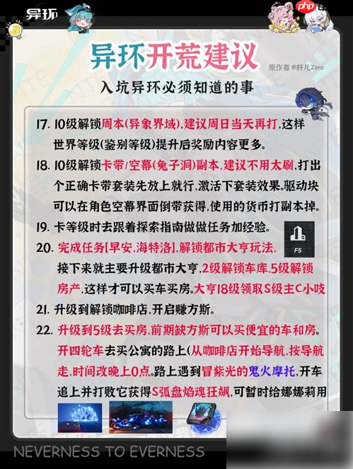 异环开荒必看建议 新手开荒要做什么