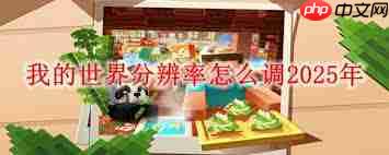 我的世界分辨率怎么调