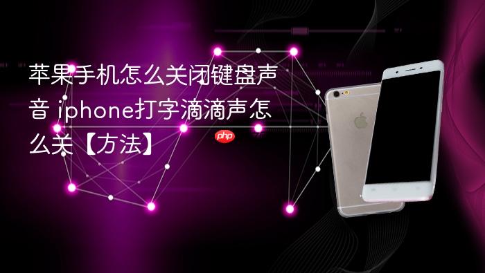 苹果手机怎么关闭键盘声音 iphone打字滴滴声怎么关【方法】