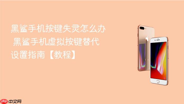 黑鲨手机按键失灵怎么办 黑鲨手机虚拟按键替代设置指南【教程】