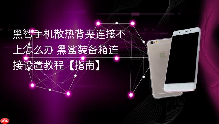 黑鲨手机散热背夹连接不上怎么办 黑鲨装备箱连接设置教程【指南】