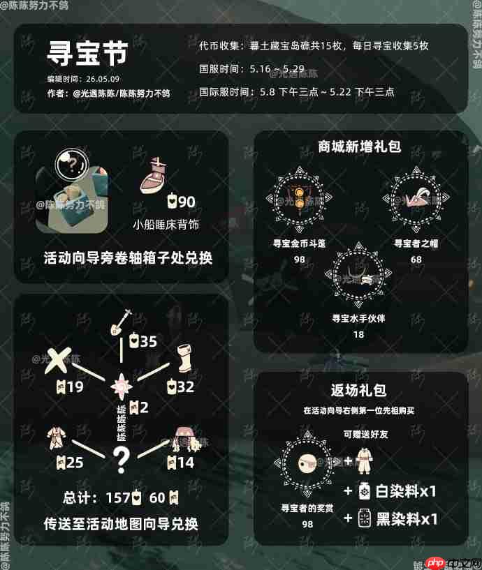 光遇寻宝节兑换图2026-光遇寻宝节兑换图最新2026