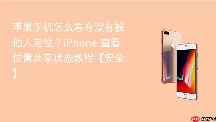 苹果手机怎么看有没有被他人定位？iphone 查看位置共享状态教程【安全】